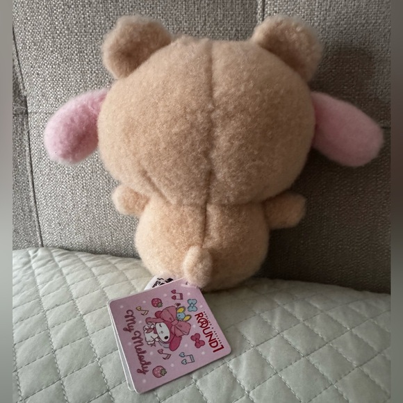 NWT  Sanrio 7.7" My Melody Plush Toy Wool Boa Bear Costume Plush Round1 - Picture 2 of 7
